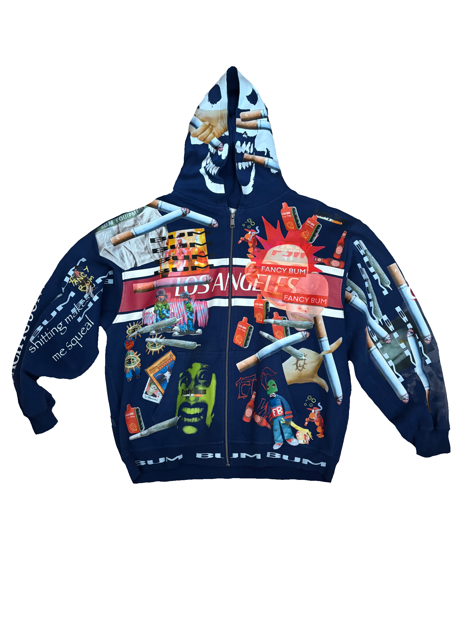 Fancy Bum Full Print Zip